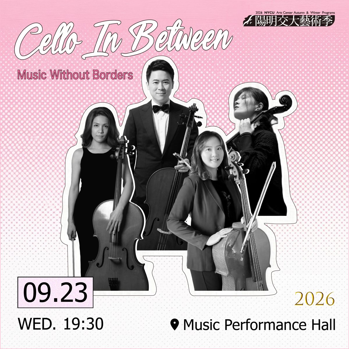 Cello In Between：Music Without Borders 活動海報
