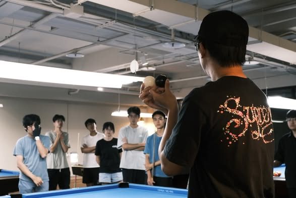 撞球社社課 活動海報