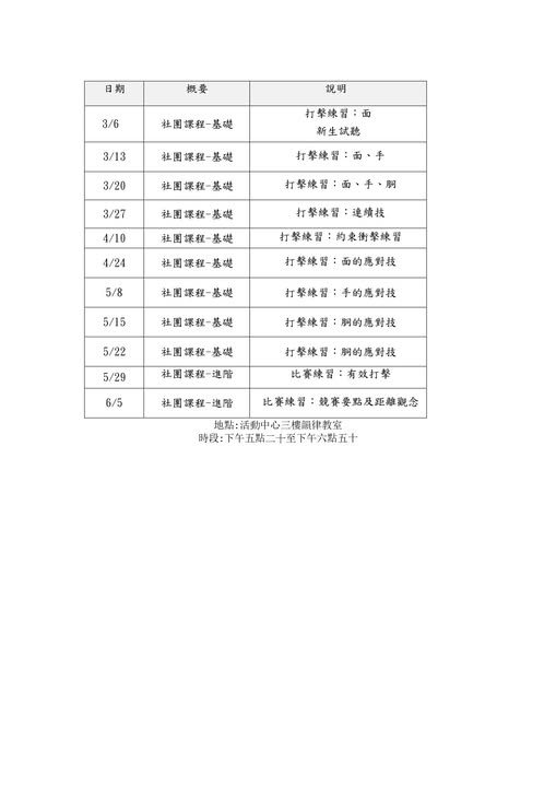 陽明劍道社進階社課：有效打擊 活動海報