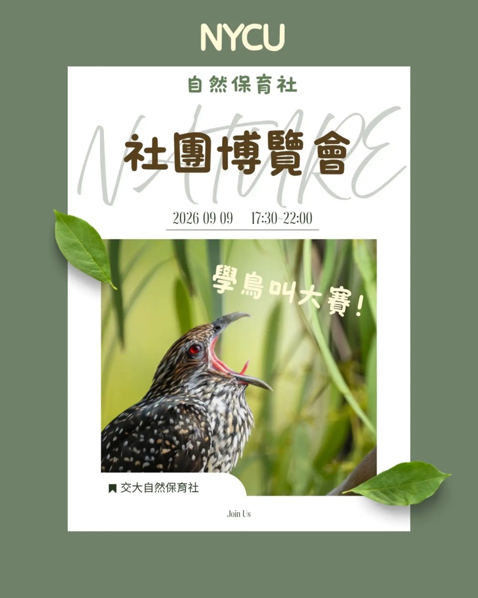 學鳥叫大賽 活動海報