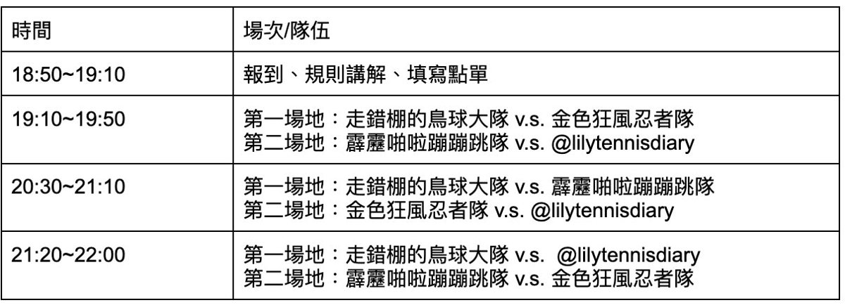 陽明軟式網球社新生盃 活動海報