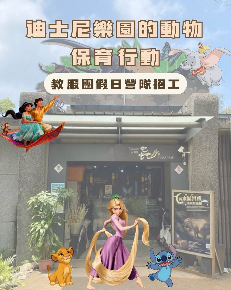 迪士尼樂園的動物保育行動營前籌會（二） 活動海報