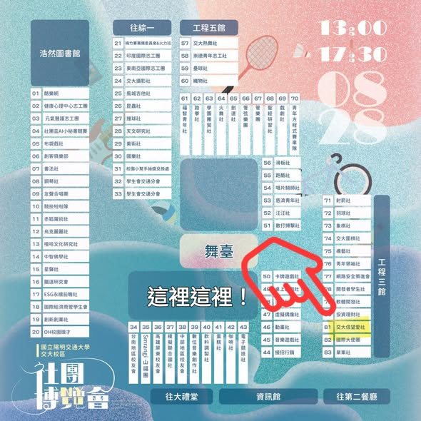 交大社團博覽會 活動海報